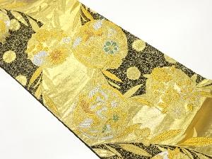 花唐草に花々・鳳凰模様織出し袋帯